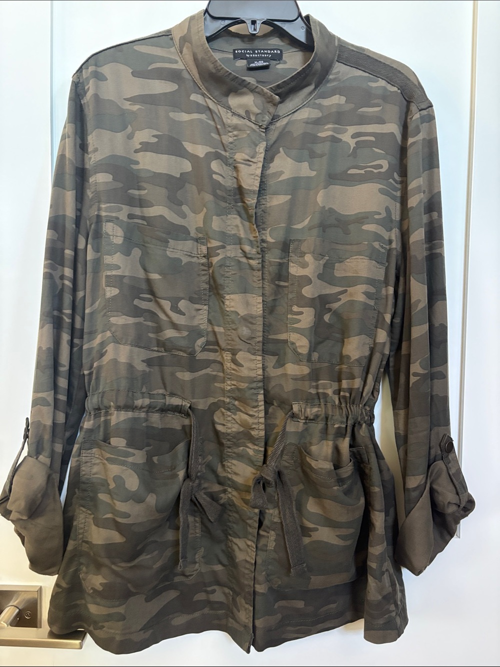 Sanctuary Olive Camo Utility Jacket